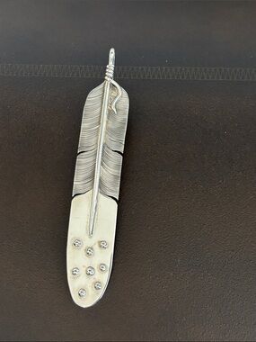 Bennie Ration Feather Pendant
